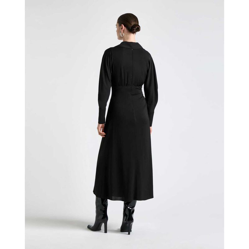 Cue Long Sleeve Ruched Midi Dress image number 1